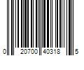 Barcode Image for UPC code 020700403185