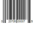 Barcode Image for UPC code 020705000075