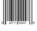 Barcode Image for UPC code 020711000076