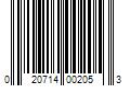 Barcode Image for UPC code 020714002053