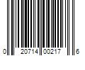 Barcode Image for UPC code 020714002176