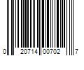 Barcode Image for UPC code 020714007027