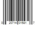 Barcode Image for UPC code 020714015817