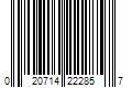 Barcode Image for UPC code 020714222857