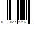 Barcode Image for UPC code 020714222864