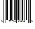 Barcode Image for UPC code 020714494940