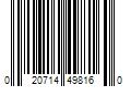 Barcode Image for UPC code 020714498160