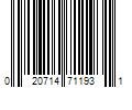 Barcode Image for UPC code 020714711931