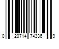 Barcode Image for UPC code 020714743369