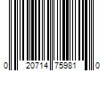 Barcode Image for UPC code 020714759810