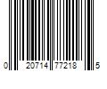 Barcode Image for UPC code 020714772185