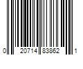 Barcode Image for UPC code 020714838621