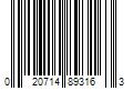 Barcode Image for UPC code 020714893163