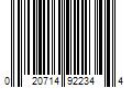 Barcode Image for UPC code 020714922344