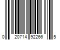 Barcode Image for UPC code 020714922665