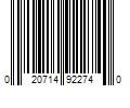 Barcode Image for UPC code 020714922740