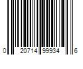 Barcode Image for UPC code 020714999346