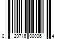 Barcode Image for UPC code 020716000064