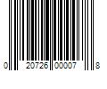 Barcode Image for UPC code 020726000078