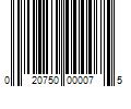 Barcode Image for UPC code 020750000075