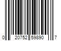 Barcode Image for UPC code 020752598907