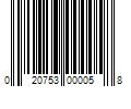 Barcode Image for UPC code 020753000058