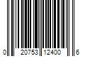 Barcode Image for UPC code 020753124006. Product Name: 