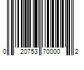 Barcode Image for UPC code 020753700002