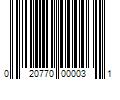 Barcode Image for UPC code 020770000031