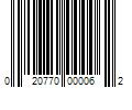 Barcode Image for UPC code 020770000062