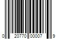 Barcode Image for UPC code 020770000079