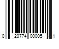 Barcode Image for UPC code 020774000051