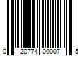 Barcode Image for UPC code 020774000075