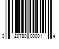 Barcode Image for UPC code 020780000014