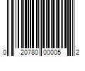 Barcode Image for UPC code 020780000052