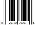 Barcode Image for UPC code 020780000076