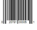 Barcode Image for UPC code 020781000051