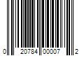 Barcode Image for UPC code 020784000072