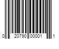 Barcode Image for UPC code 020790000011