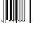 Barcode Image for UPC code 020792000071