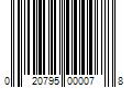 Barcode Image for UPC code 020795000078