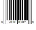 Barcode Image for UPC code 020800000420