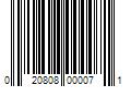 Barcode Image for UPC code 020808000071