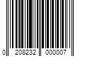 Barcode Image for UPC code 0208232000007