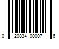 Barcode Image for UPC code 020834000076