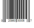 Barcode Image for UPC code 020860000057