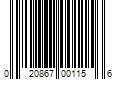 Barcode Image for UPC code 020867001156