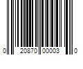 Barcode Image for UPC code 020870000030