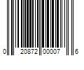 Barcode Image for UPC code 020872000076