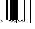 Barcode Image for UPC code 020884000071